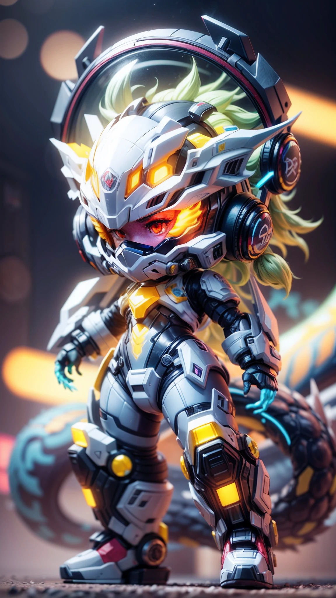 (Blind box toy style:1.2),(Full body photo),1pc((Transparency))Kizi,cute female ,Face the camera,Transparent mech,(Exquisite helmet:1.2),(Luminous goggles:1.2),cyber punk perssonage,dreamy glow,Ren,white backgrounid,(globalillumination,Ray traching,hdr,The rendering is not realistic,Rational design,high detal,tmasterpiece,best qualtiy,hyper HD,cinmatic lighting),Behind her is a Chinese dragon