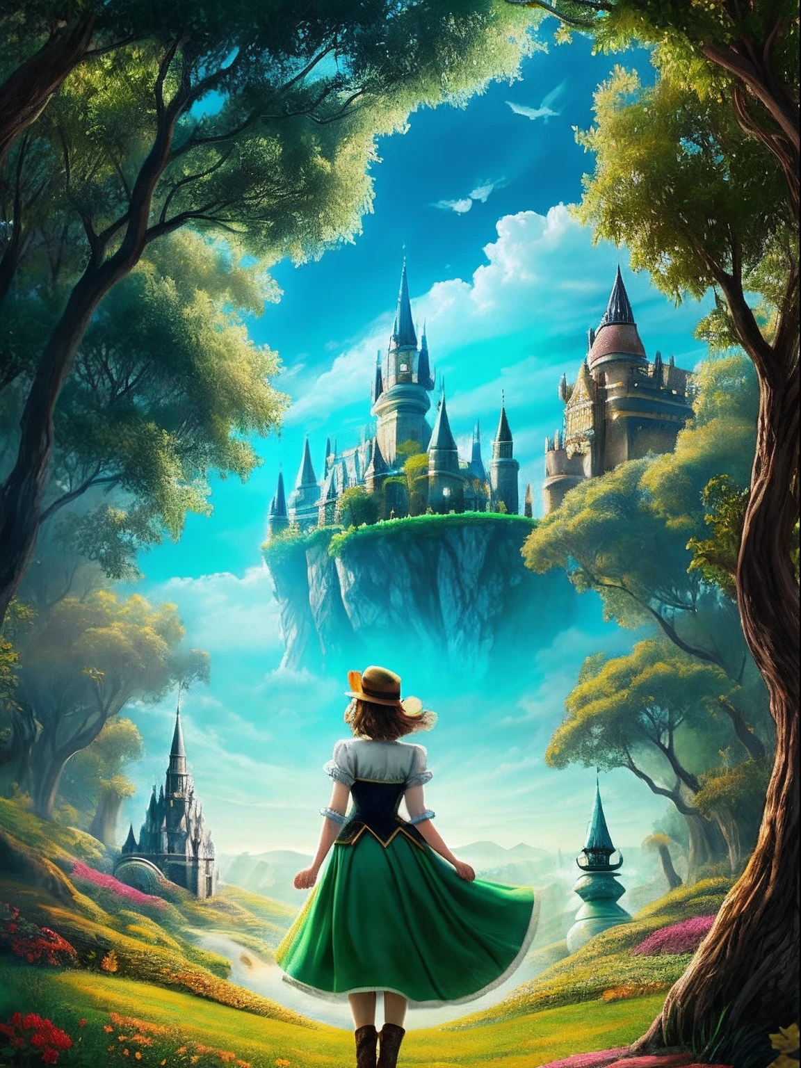 Emma Watson exploring the enchanted wonders of the mystical land of OZ.