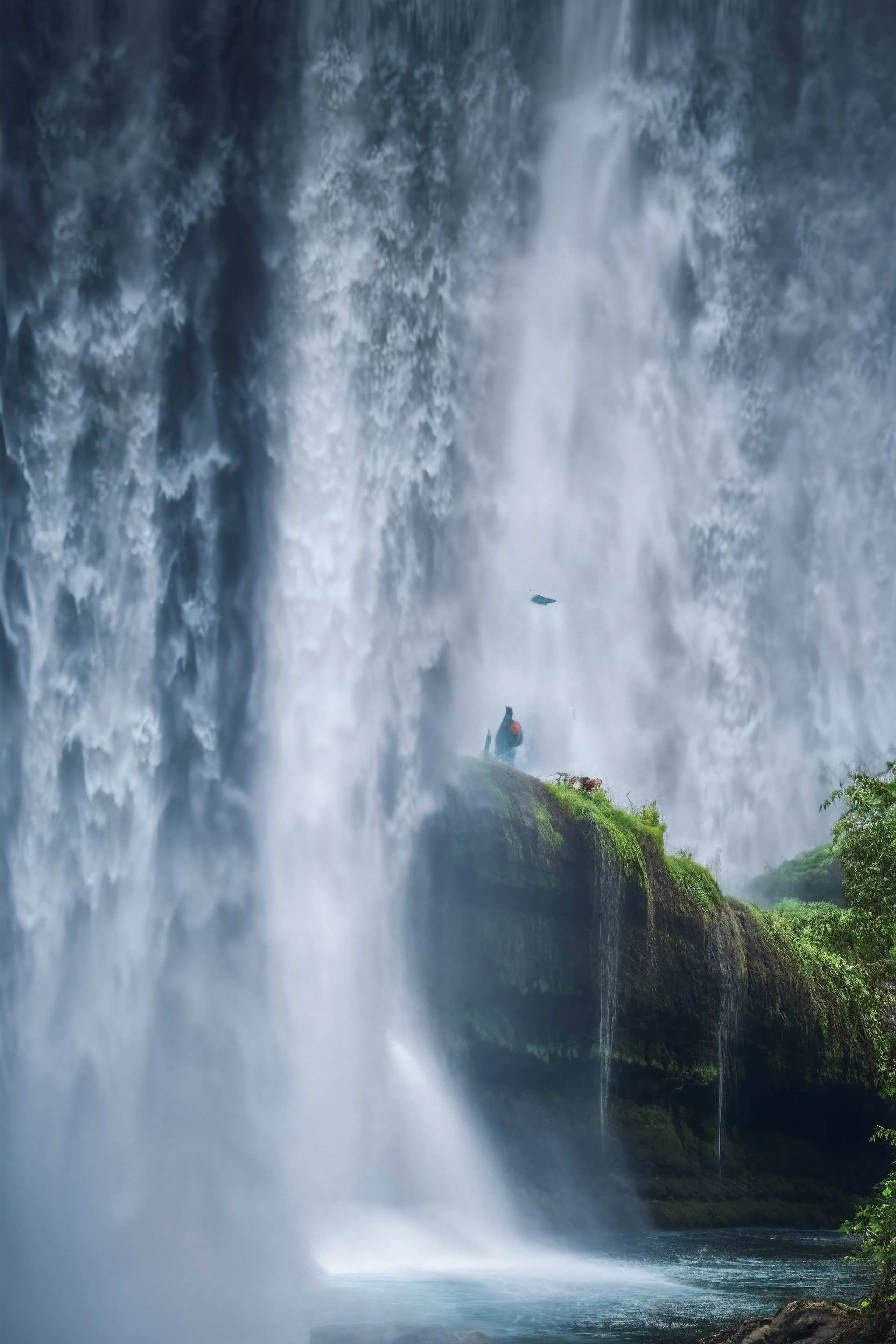 Just the waterfall