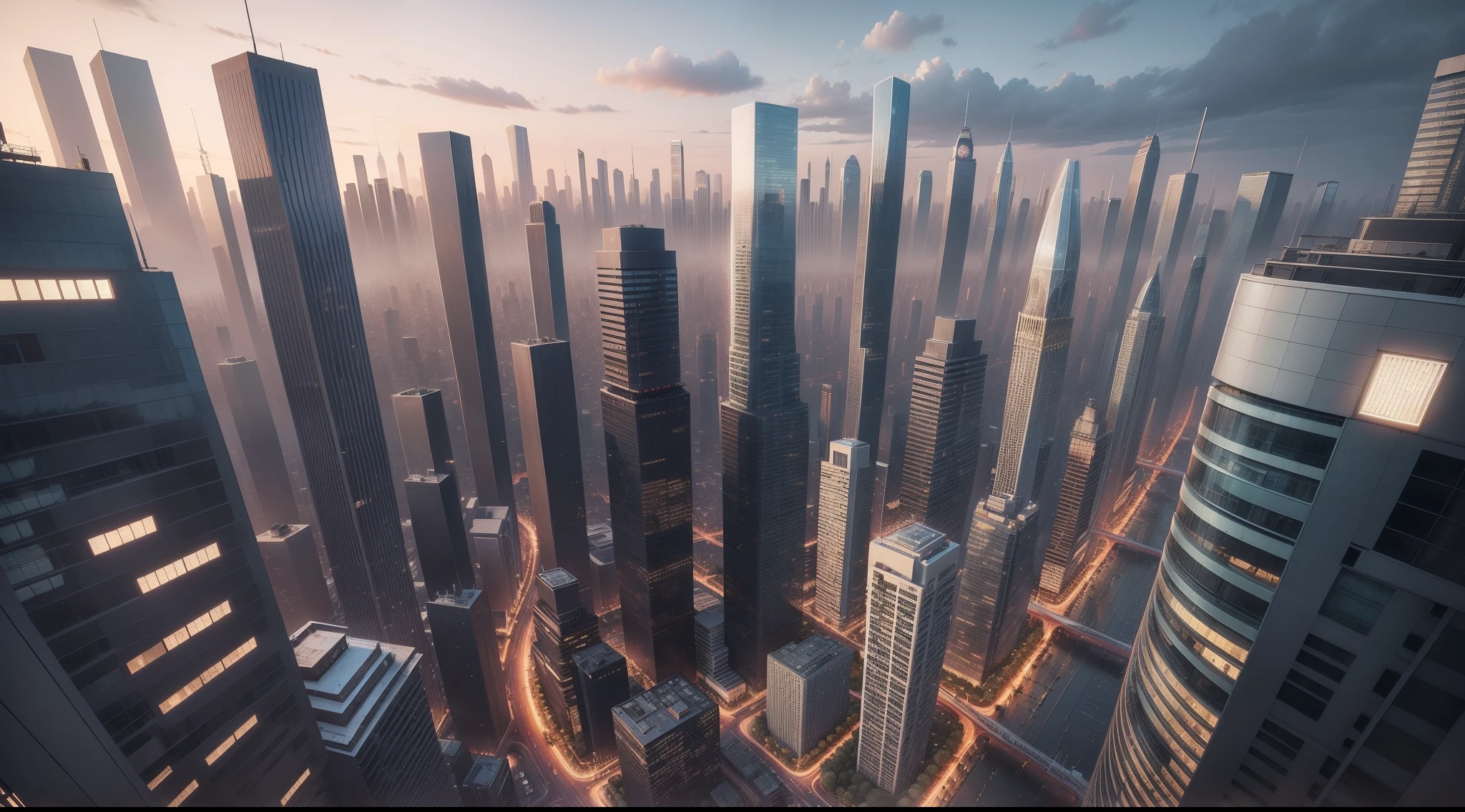 "Urban symphony: Panel Buildings in a mesmerizing cityscape."