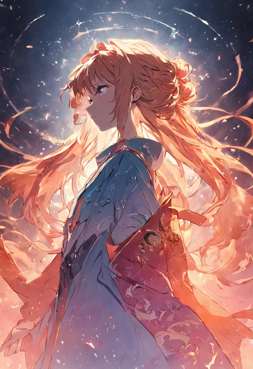 "(White background,Silhouette with closed eyes,Long colorful hair,Oriental elements, The halo),(Chinese illustration:1.3),(Reasonable design,Clear lines,High sharpness,Best quality,The is very detailed,Masterpiece grade,movie light effect,4K)"