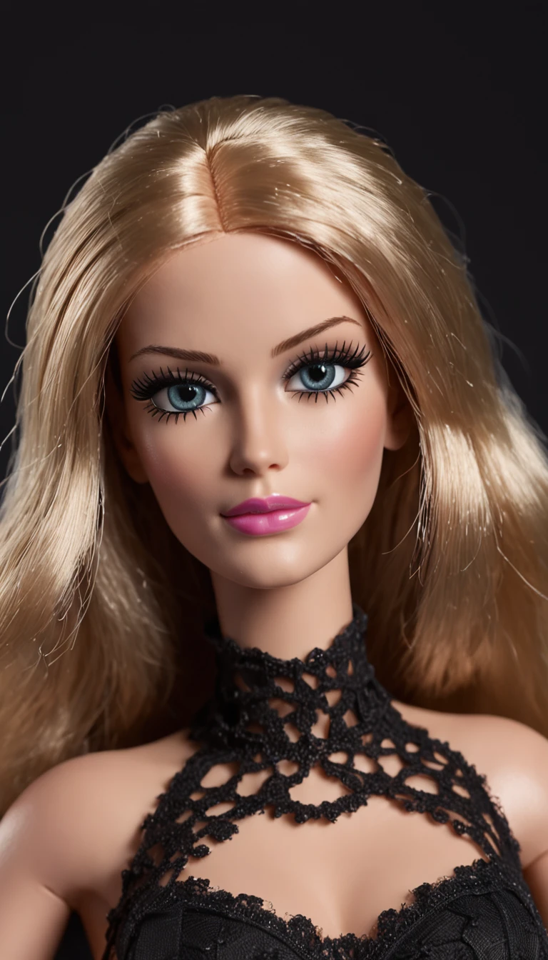 barbie mit kleinen augen aus dem kino 170 gross schwarze kleidung