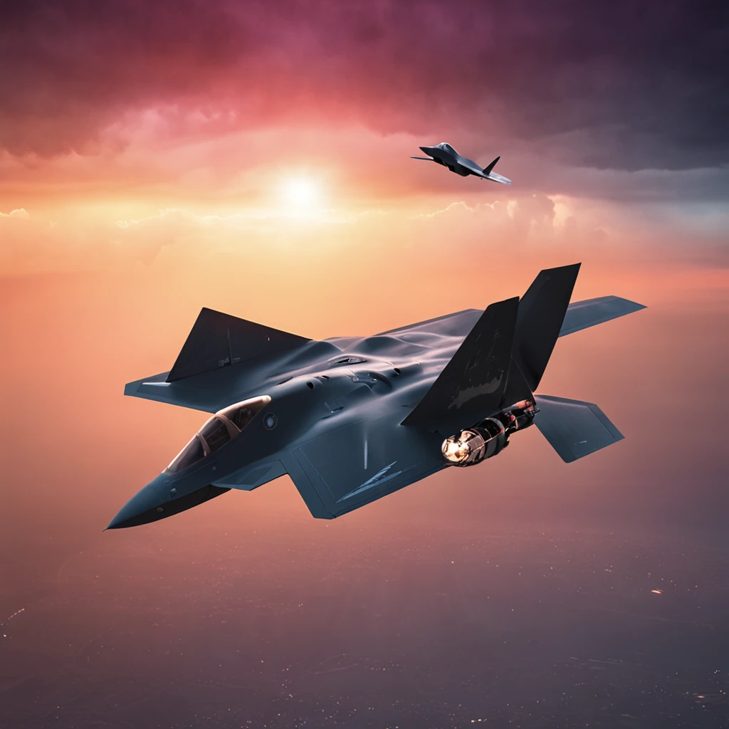 f-22 raptor, fly in sky, realistik