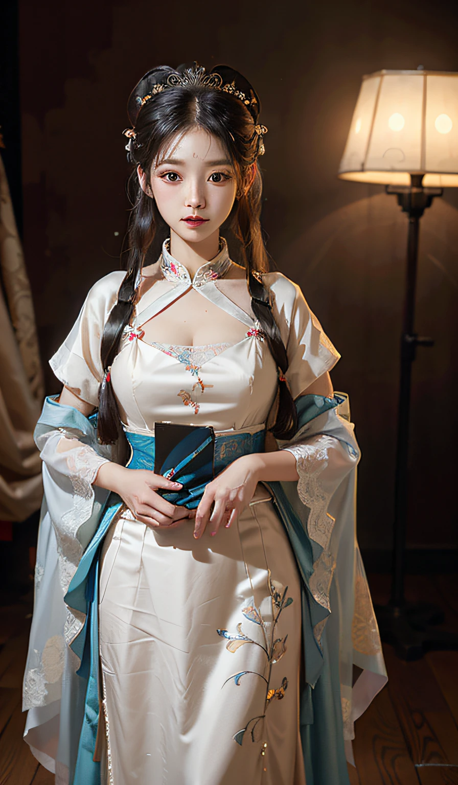 masterpiece, best quality, extremely detailed 8k, ultra hd, ultra-detailed, highly detailed, highly realistic, ultra-realistic, hyperrealistic, (1 girl:1.5), (solo:1.5), (beautiful cute Taiwanese Idol woman:1.6), (beautiful cute JAV Idol woman:1.5), anatomically correct, (detailed realistic skin), (realistic big breasts), slender abs, (closed mouth:1.45), nsfw,