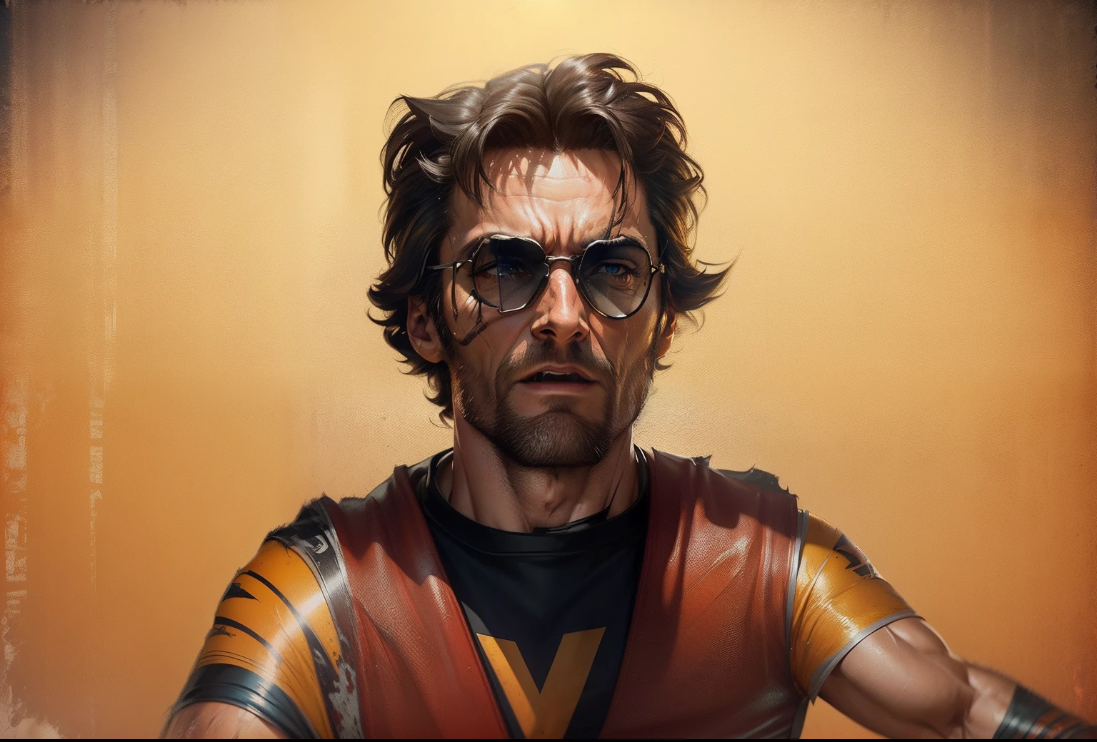 Hugh Jackman as wolverine, vhs effect, (poster:1.6), poster on wall, nostalgia, movie poster, portrait, close up
(skin texture), intricately detailed, fine details, hyperdetailed, raytracing, subsurface scattering, diffused soft lighting, shallow depth of field, by (Oliver Wetter)