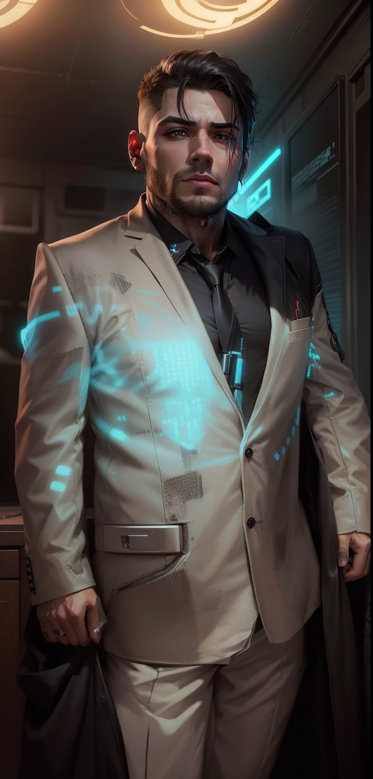 Change Background Cyberpunk handsome boy, realistic face, 8k, ultra realistic