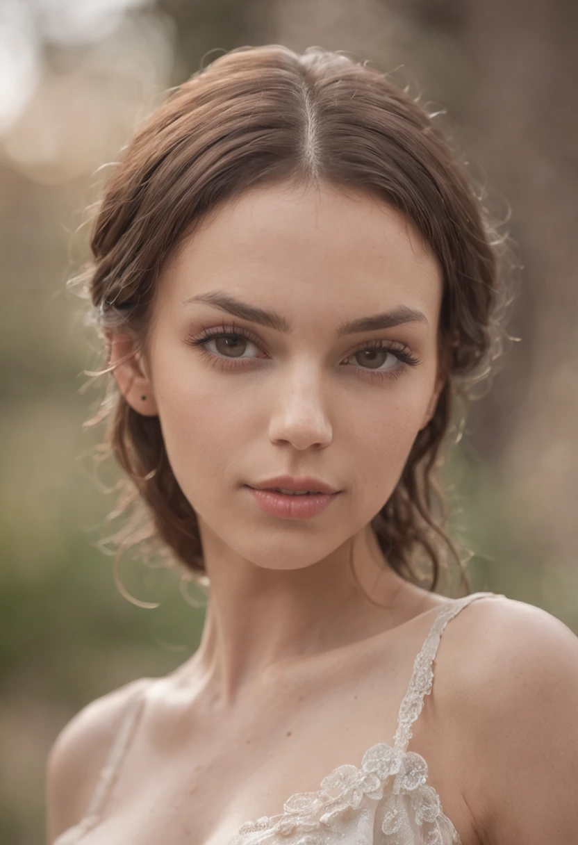 REALISTA cuerpo completo "(((tetas grandes)))) like to Odette Juliette Annable , hermosa, flaco, delgado grueso, small waist, (tetas desnudas), femenina, Female 20 years, 8k, noche,
