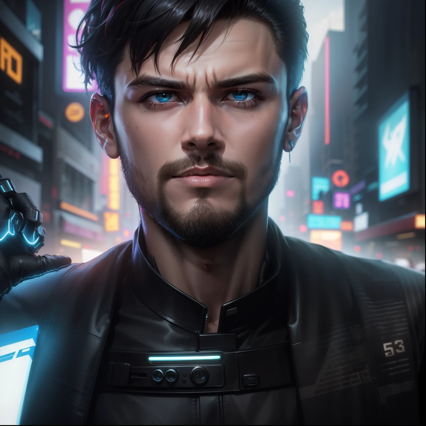Background change cyberpunk handsome boy realistic face 8k ultra real estate