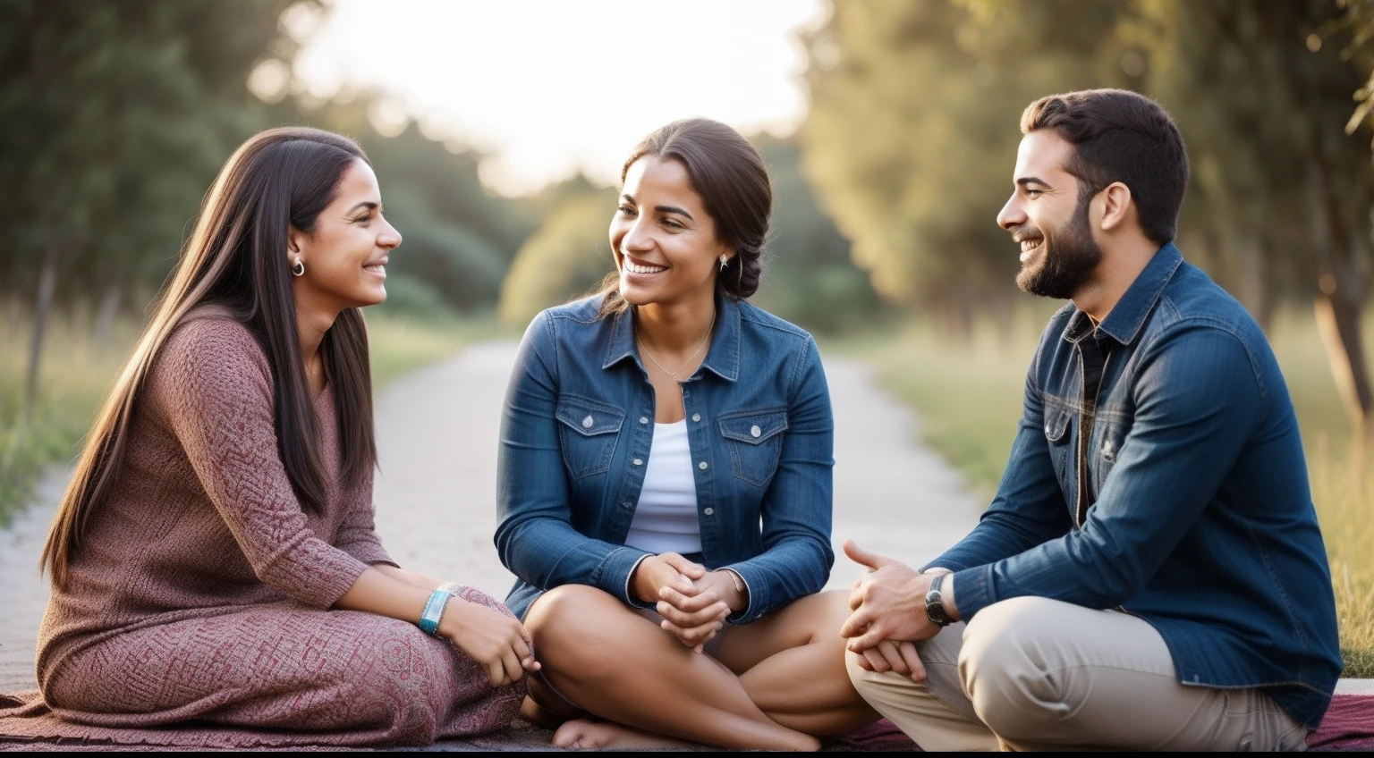 Outra imagem adequada poderia ser a de duas pessoas conversando com sinceridade e empatia, with genuine smiles on their faces. Essa imagem representaria a qualidade atraente da humildade em relacionamentos, where a willingness to listen to and understand others leads to deeper, more meaningful connections.