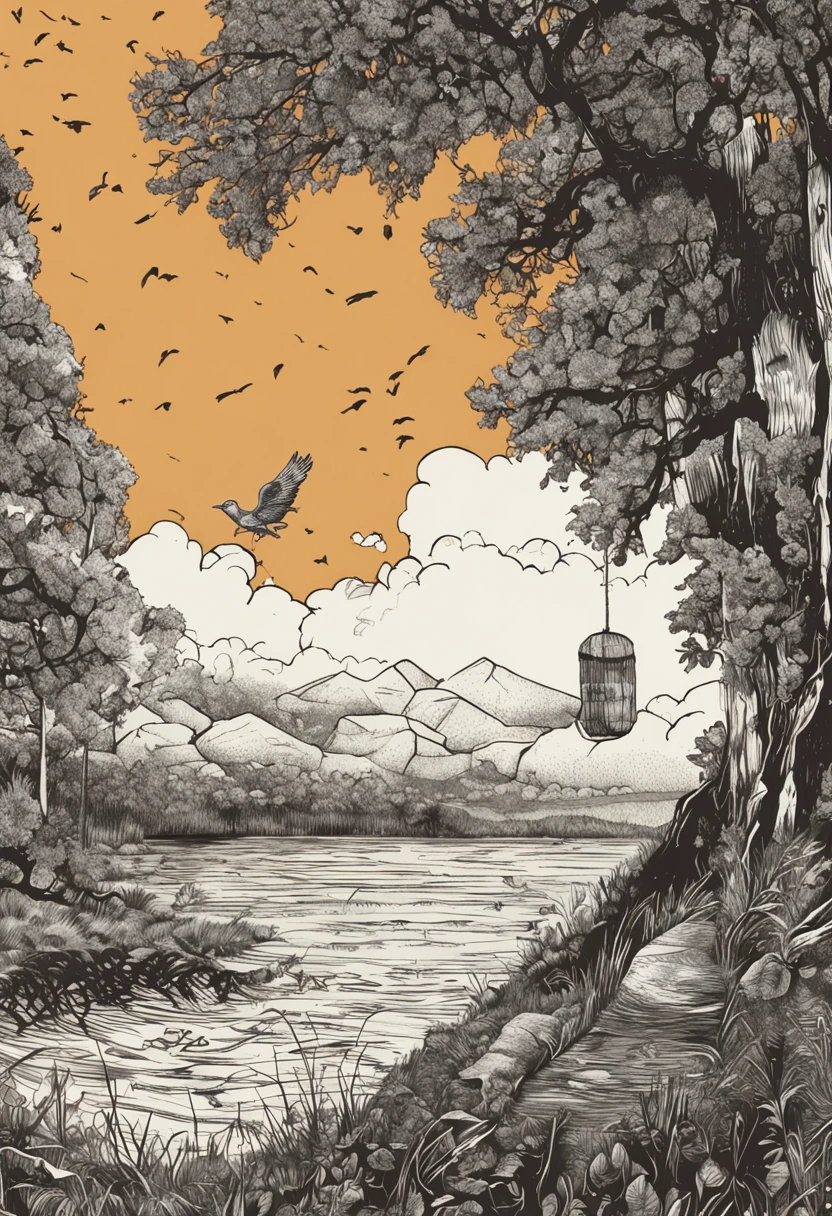 Pen and ink illustration, The Catcher in the Rye, rare book, limited edition 00 --ar 9:16 --c 20 --s 2