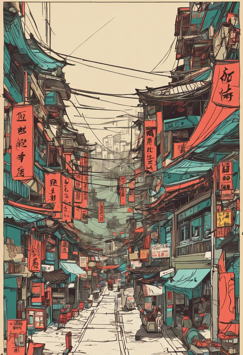 republic,hong kong,Cantonese restaurant,Tangxi,Brothel,on cheongsam,Regal,Wind and moon industry,Streets at night,pedestrians,stores,Small vendors,rickshaw,sedan chair