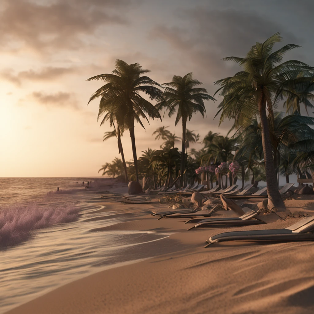 uma ostra em uma praia ensolarada,Photorealistic rendering,The is very detailed,tmasterpiece,Miniatura