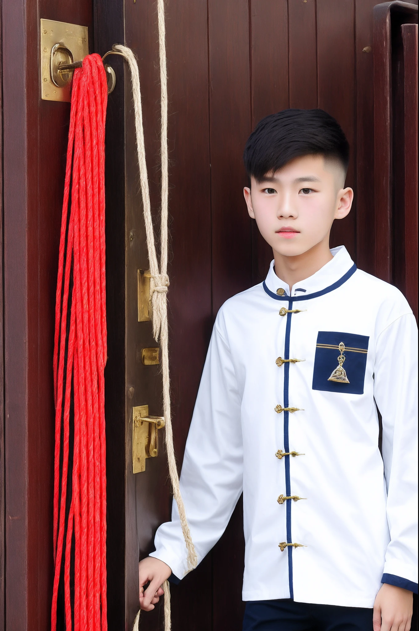 Full body photo of a Chinese boy
