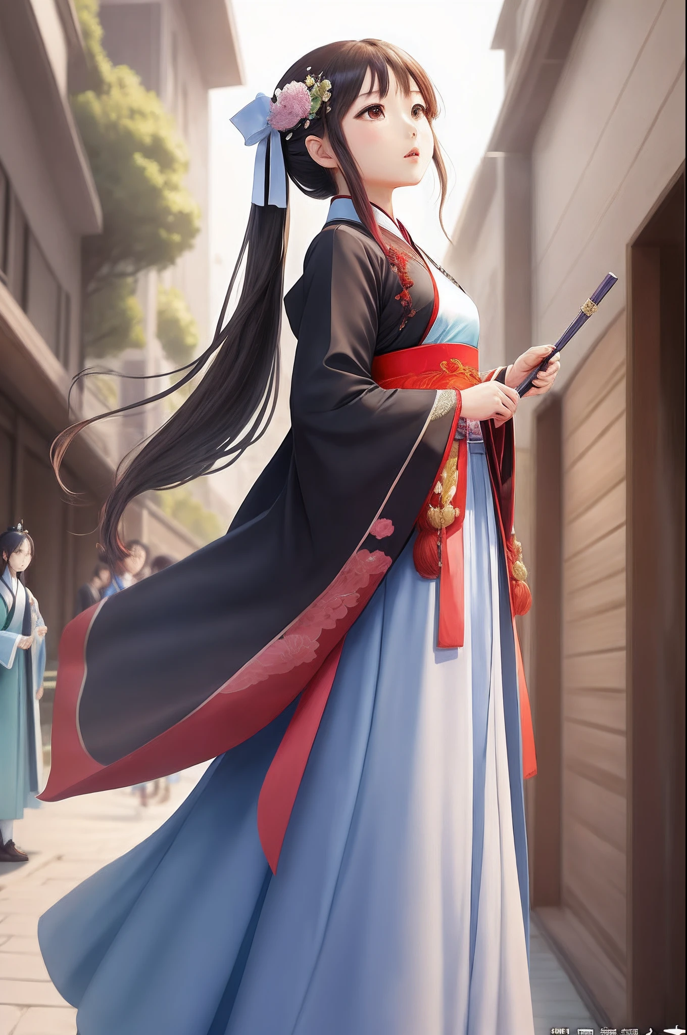 Look up to Miss Hanfu Asaka Masterpiece Official Art