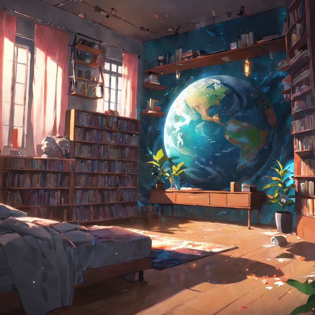 planet shelf wall