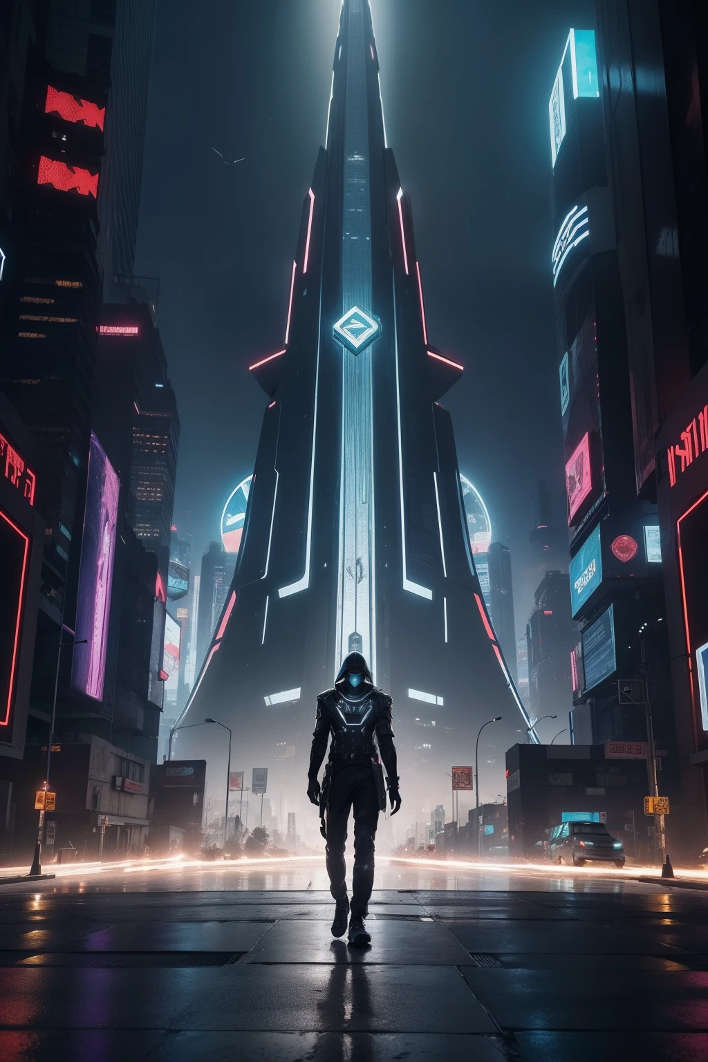((( com um homem andando em uma cidade))) uma roupa preta, inspirada em Hedi Xandt, 2 0 2 0, em , Maxim Sukharev, Cyberpunk))), intriga roupante, Anton Fadeev 8 K, na cidade, Directed by: Hedi Xandt, 1614572159 simetria, um rei preto em correntes de ouro e voltado apenas para a frente, brilho, Preto e branco, fundo branco, sem fundo, linha fina de tinta estilizada, vetor, desenho de tatuagem, African pattern hair, obra-prima, melhor qualidade, A futuristic 8K underwater city, estilo de arquitetura moderna, Foto realista, foto hiper detalhada, sky clear, cidade arruinada, Cyberpunk, Chuva