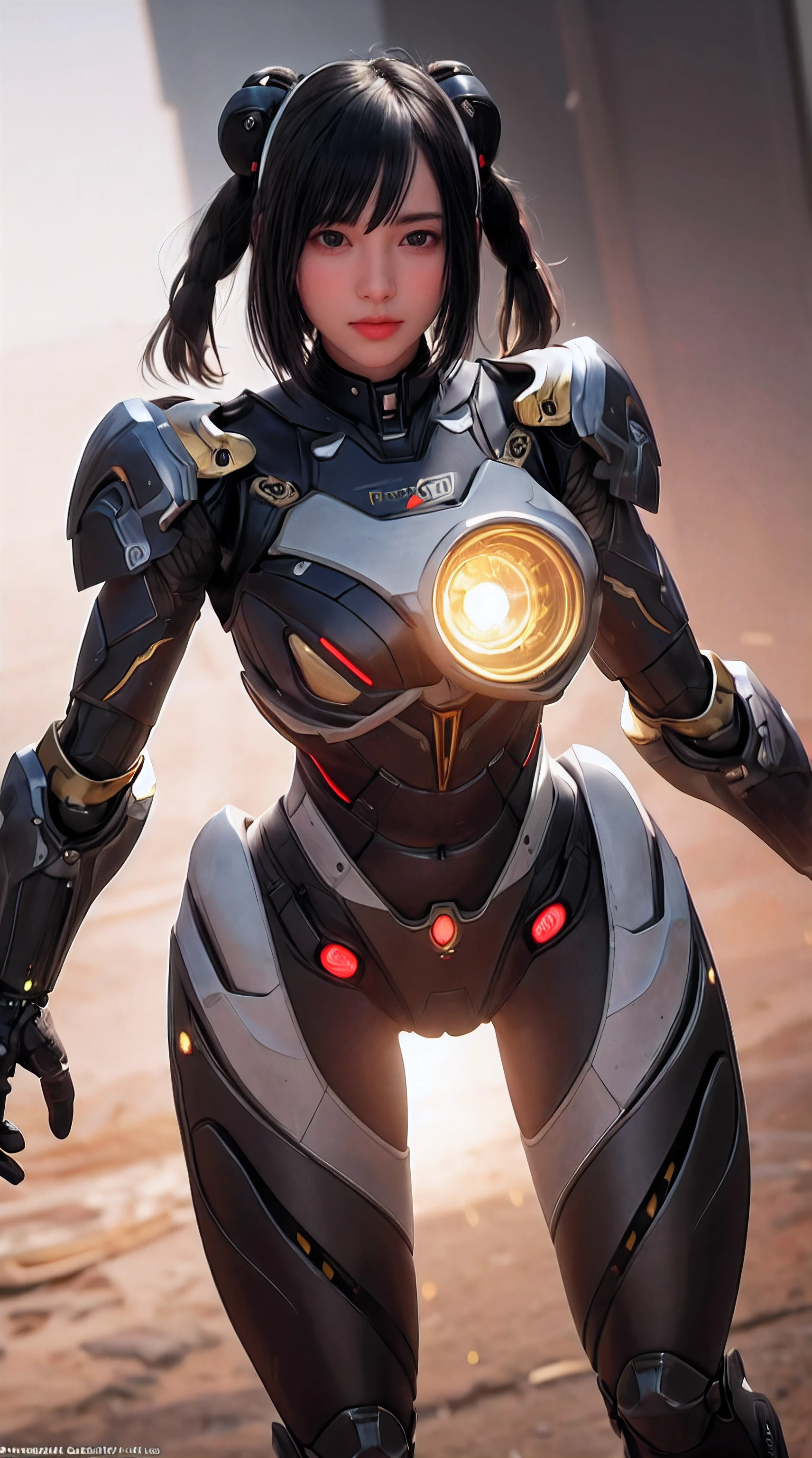 upper body,solo,[:(black background:1.5):90],Gradient background,1mechanical girl,(1kaijin:1.2),curvy,machine made joints,machanical limbs,blood vessels connected to tubes,mechanical vertebra attaching to back,mechanical cervial attaching to neck,lights on armor,mecha headglass,Luminous Arms,laser eyes,expressionless,glowing skin,dynamic angle,
colorful,outline,hdr,ray tracing,nvidia rtx,subsurface scattering,pbr texturing,post-processing,anisotropic filtering,depth of field,maximum clarity and sharpness,16k raw,luminescent particles,cinematic lighting,lens flare,dramatic_shadow,fantasy,chromatic aberration, intricate details,ultra high res,photorealistic,dramatic lighting,