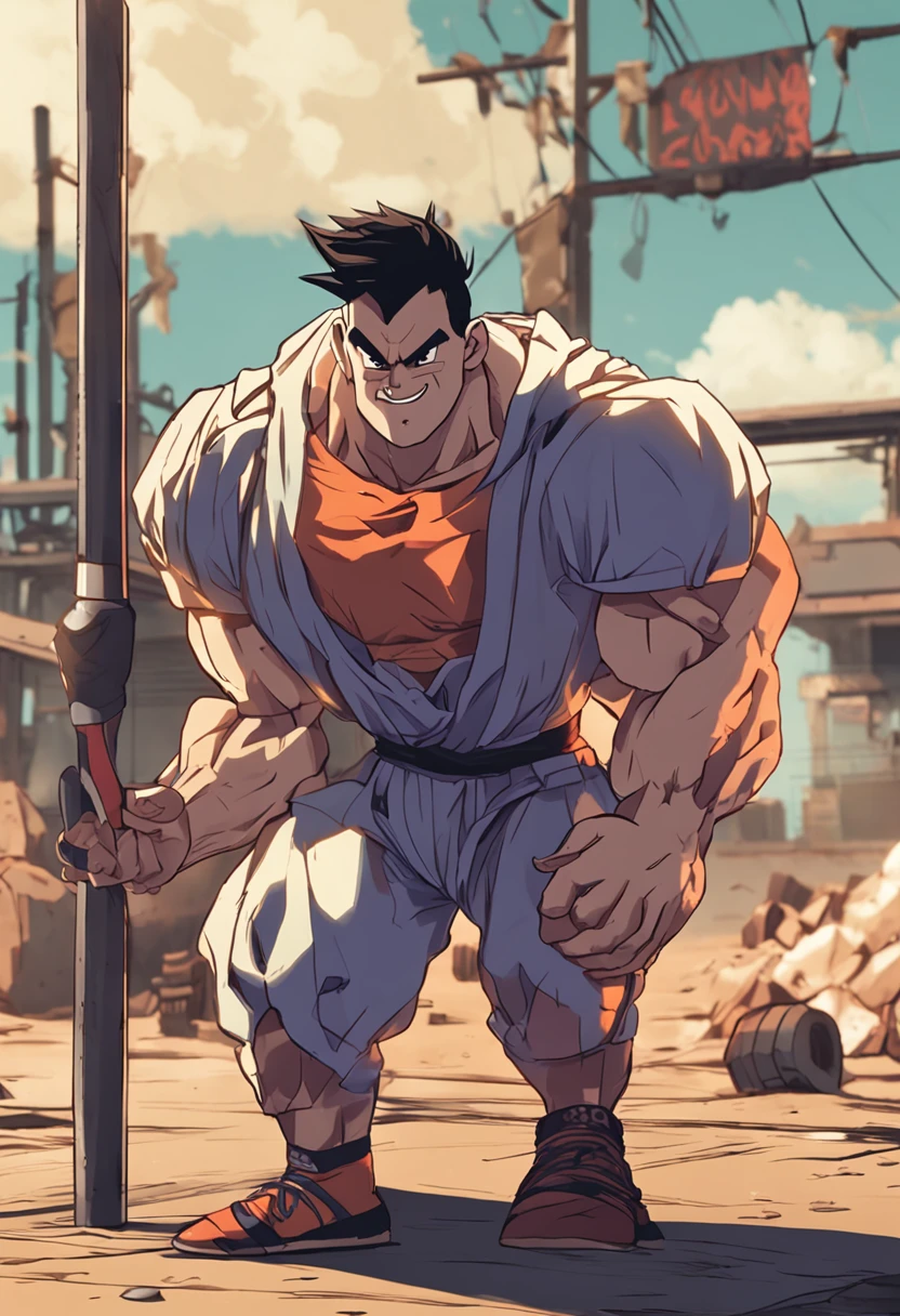 Imagine that Gohan became an Olympic weightlifting athlete. Descreva sua jornada de treinamento rigoroso, overcoming obstacles and finally achieving your goal of lifting a heavy bar, proving that he inherited his father's power and determination, Goku.”