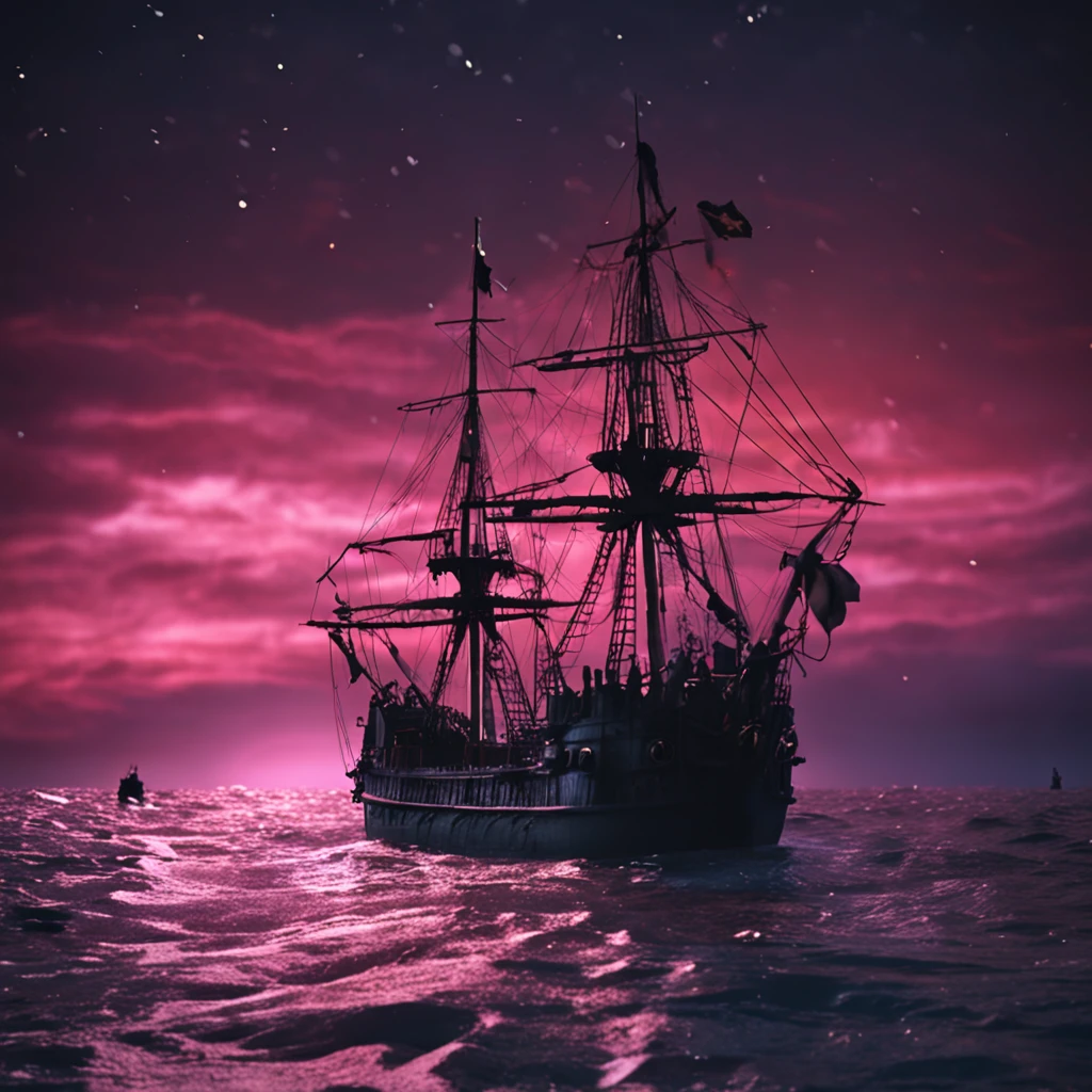Army of ghost ships at night. barco pirata, 4k, apariencia, Un hiperrealista, Kinematic ::n_Dibujo de estilo, Defectos de baja calidad, dollface, juegos, anime