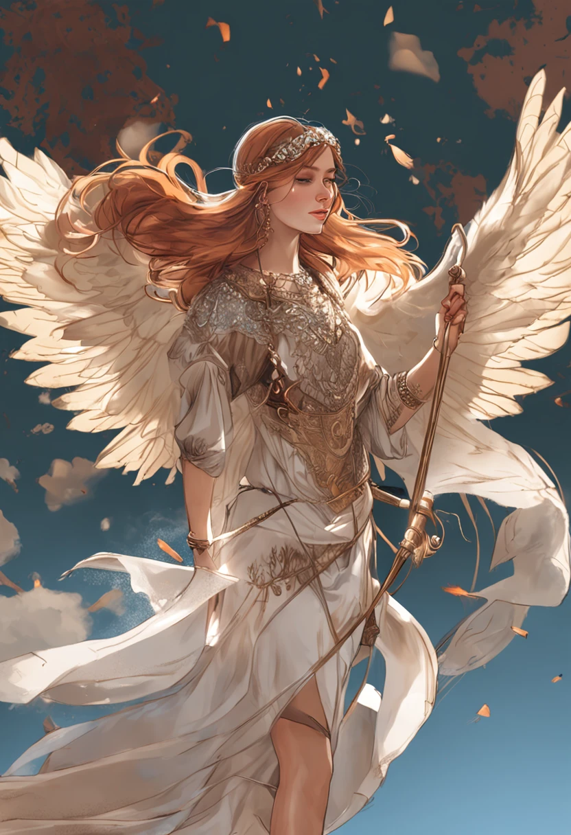 several illustrations of the same character with white background . uma princesa estilo medieval. pintura estilo manga. realistic strokes