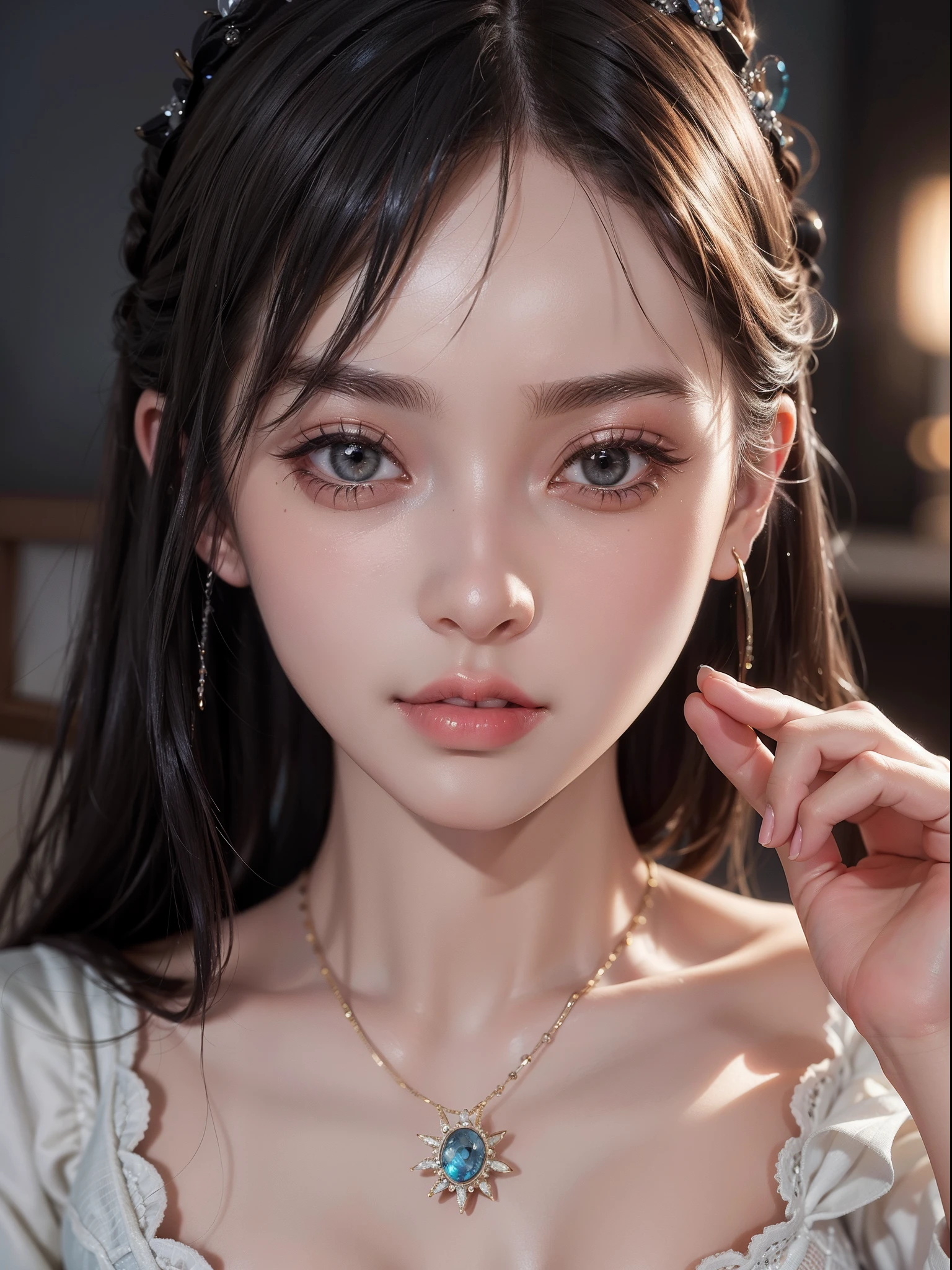 (Masterpiece, BestQuality:1.3), (ultra detailed:1.2), (hyperrealistic:1.3), (RAW photo:1.2),High detail RAW color photo, professional photograph, (Photorealistic:1.4), (realistic:1.4), ,professional lighting, (japanese), beautiful face, (realistic face), cute woman, (爆乳:1.5), (cheerful Smile:1.35), トレンドヘア&トレンドヘアカラーをランダムに, earrings, necklace, bracelet, sexy, erotic sexy, セクシーグラビアポーズをランダムに, (水玉模様のドレスを着た春の花園で、花と共に笑顔を見せるボブカットヘアの長髪のグラビアアイドル:1.3)