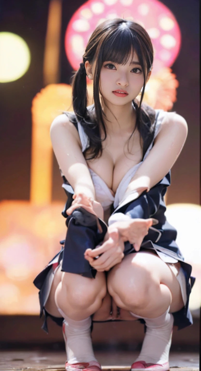((top-quality、masuter piece:1.3))、201 girl、Beautiful girl emphasizing slender abs:1.3、(short twintails、huge-breasted:1.2)、(((Touching the pubic area with your hand:1.2、Climax face)))、hyperdetailed face、A detailed eye、二重まぶた、Face of sexual pleasure、Panting face、Iki face、beautiful countenance、barechested、Full body like、sexypose、Resort Night、((Recurve the body、barechested))、a wet body、((barechested、Climax posture、Touching the pubic area with your hands)、You can see the shape of the nipple、(((The nipple is visible、Pubic area visible、Wet、My legs are wide open)))、(((Climax face、Touching the pubic area with your hand、Fireworks go up in the night sky、natta)))、Raw photo、Face in love、Take off your blazer、no panty、no-bra、Two hands、Two legs、Photo Quality、Toned waist、Beautuful Women、Beautiful waist constriction、On the way to take off your panties、The pubic area gets wet and the juice drips., (top-quality), (ultra-detailliert), (masterpiece), (wall-paper), (详细的脸), (dynamicposes、Blazer skirt)、(((Open your pubic area with your fingers to show off)))、Open your legs、Gooey crotch、The juice is filamentous.、Beautiful crotch、Precise pubic area、Wet eyes、Beautiful ass、stick out your butt、Press your crotch against the camera、Spread the pubic area with your hands、Two women hugging each other、Precise legs