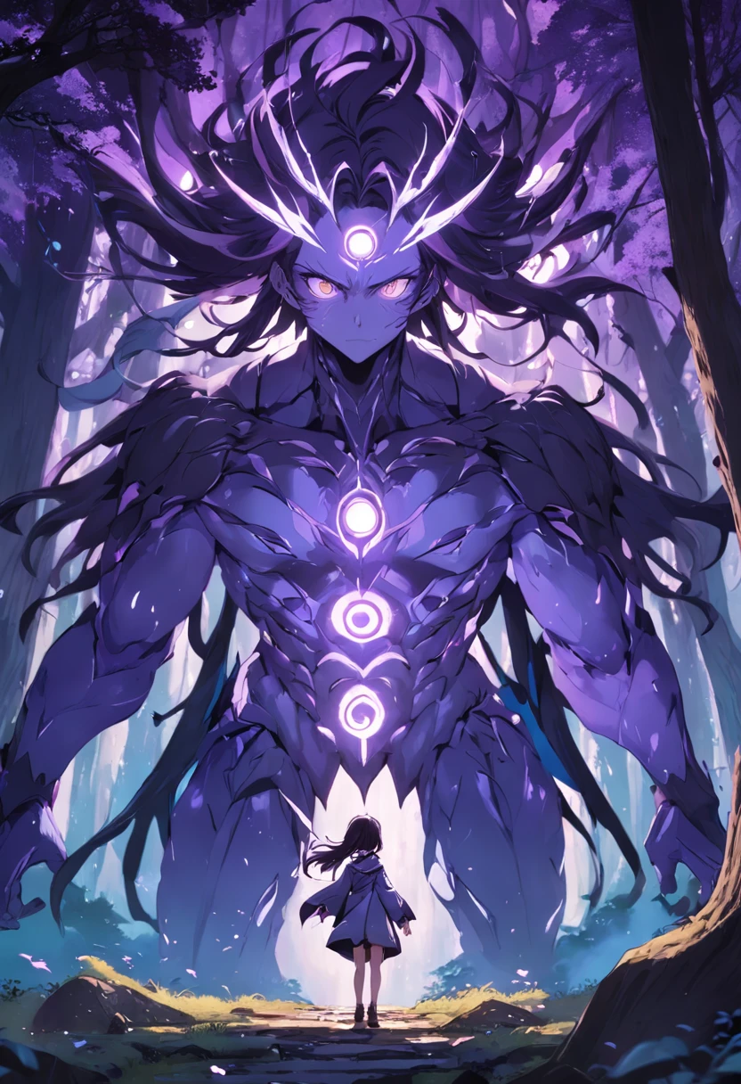 um homem e uma mulher. uma floresta misteriosa. renderizações hiperdetalhadas, estilo anime, estilo o anime Violet Evergardem, 8k, olhos detalhados, olhos perfeitos, epic, dramatic, genial, corpo inteiro, design e detalhes intrincados, lighting dramatic, 8k, rosto detalhado
