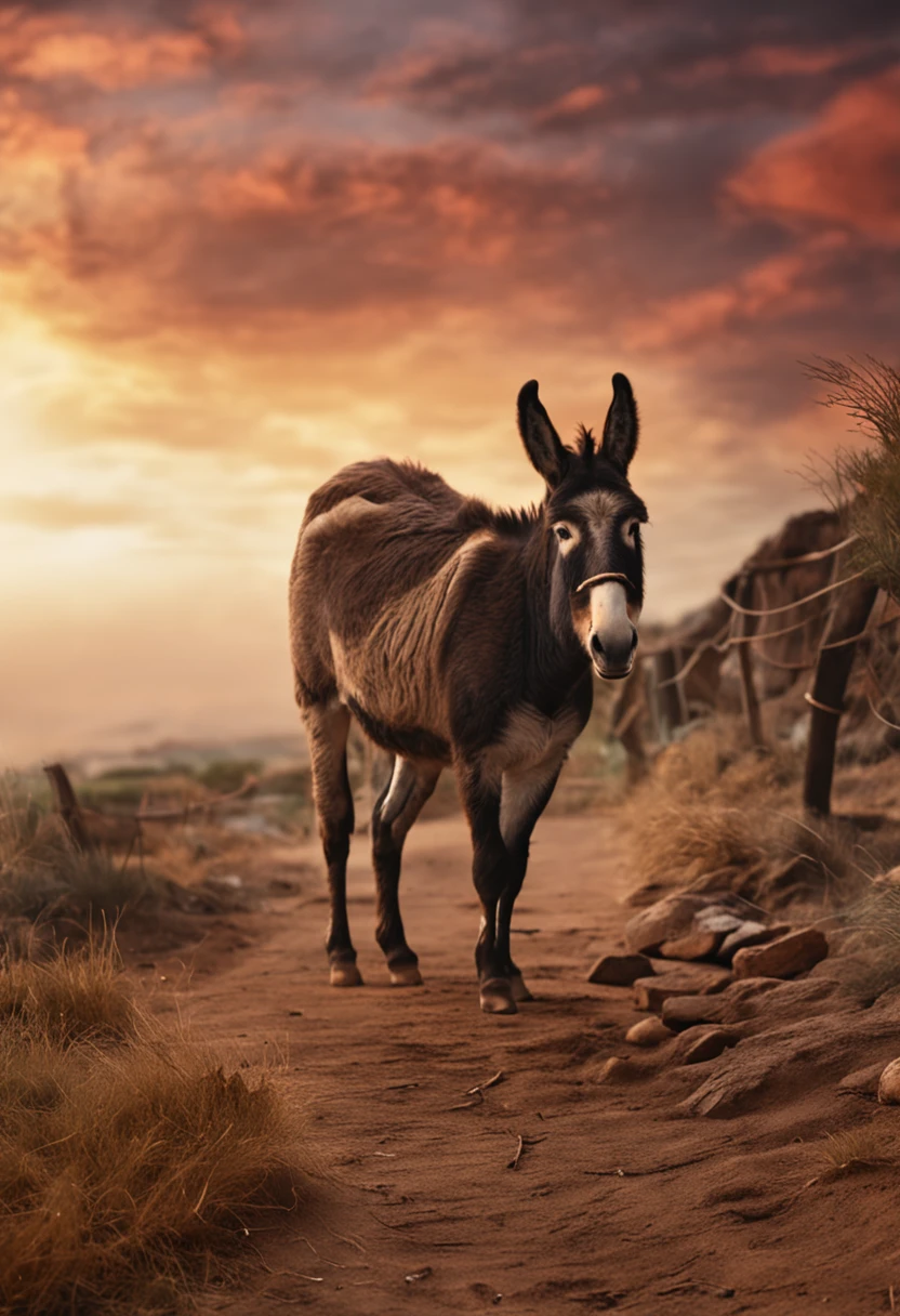 A donkey pulls and grinds,Mill on is the house,What is milled out is gold coins