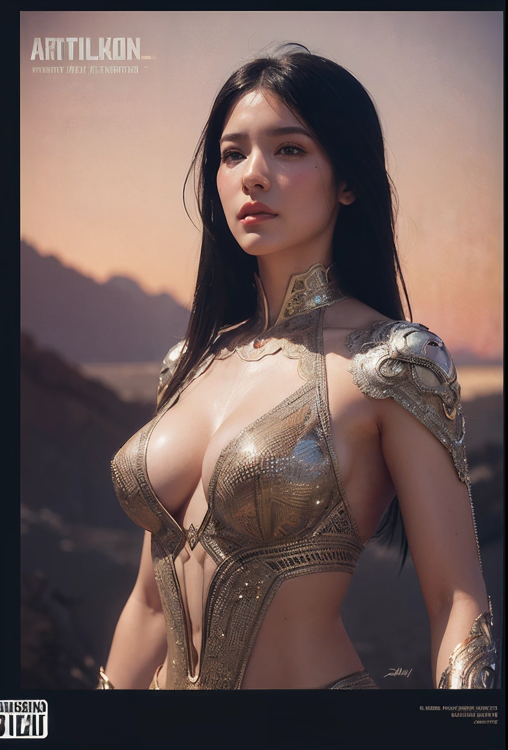 (ohwx woman) highly detailed, digital painting, artstation, standing, facing camera, concept art, smooth, sharp focus, illustration, art by artgerm and alphonse mucha, high definition digital art, dramatic lighting, fractal webs in the background, in the style of ilya kuvshinov and Ross tran