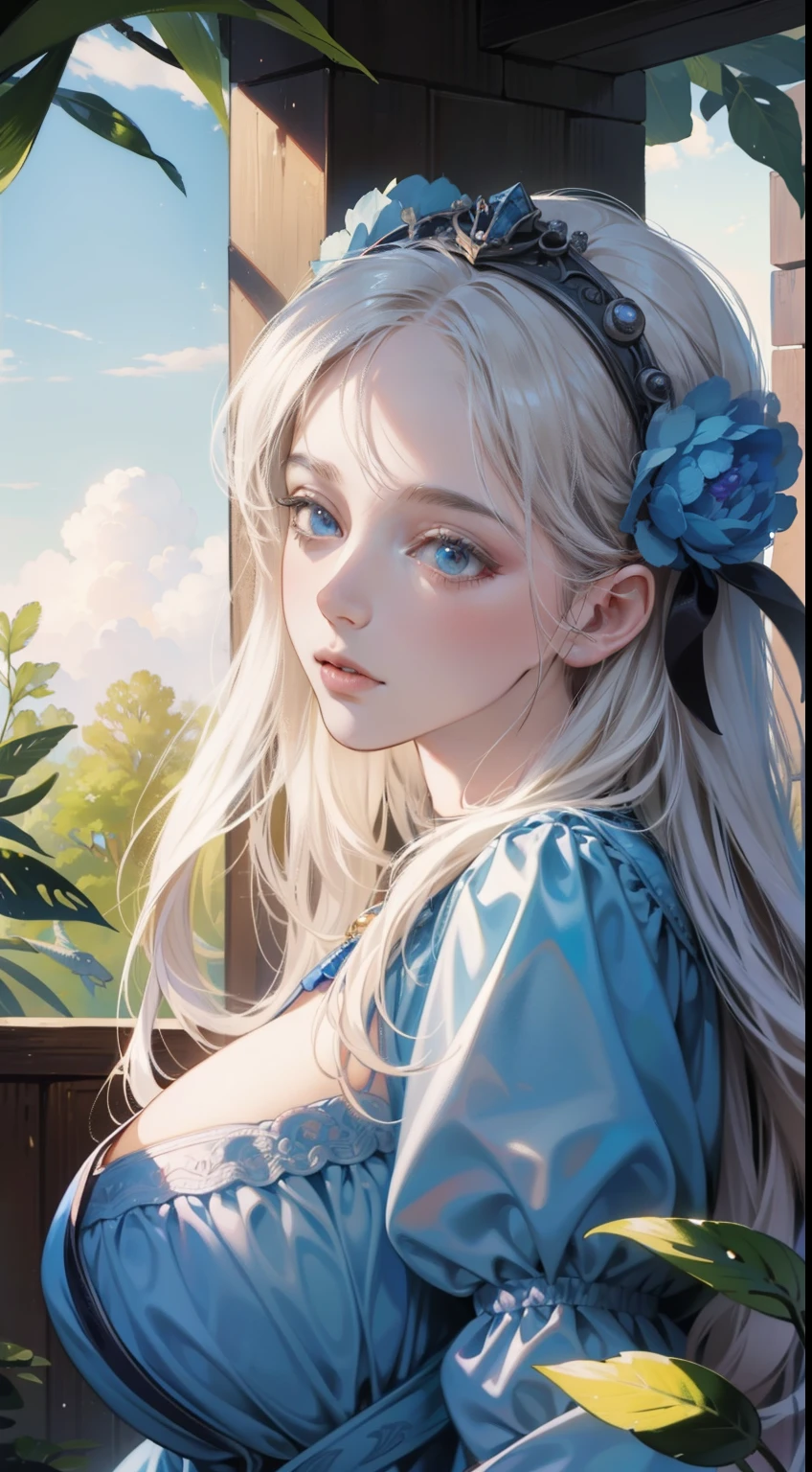 Cicely Mary Barker, Anne Anderson, animesque surreal absurderes wondrous strange Whimsical Sci-Fi Fantasy God and nature、And monsters a beauty girl huge breasts large ass, Life and matter The House of Mnemonics and Wisdom Fictional races and monsters in the Renaissance, hyperdetailed hyperrealistic high resolution high quality high definition masterpiece close up