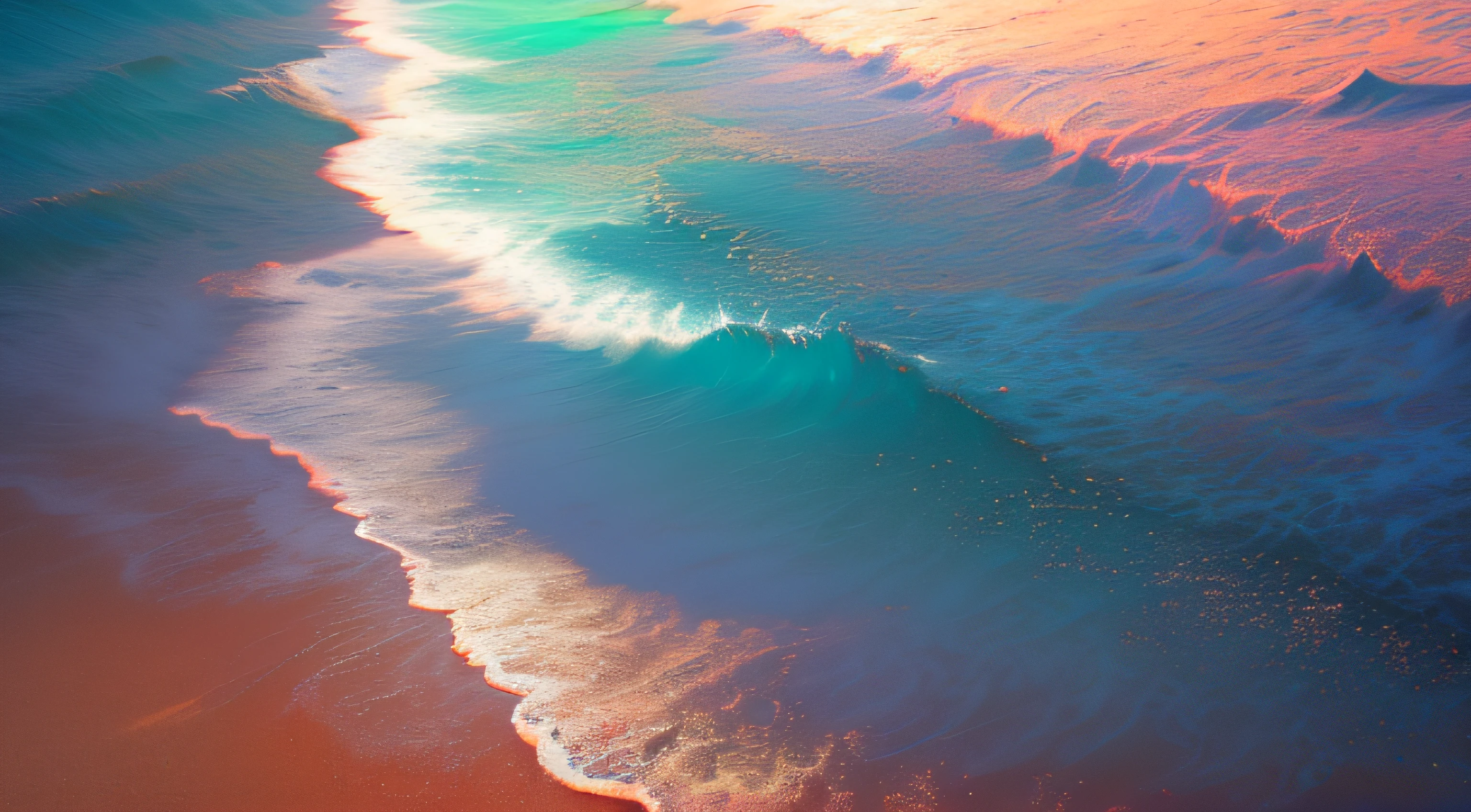 muito elaborado CG Unity 8K wallpaper, para s, Ultra high resolution, (fotorrealista: 1.4), detailed depiction, Beautiful girl, cena de praia, vento, nuvem, Ondas, vestido branco elegante, sol brilhando, Reflection on the surface of the water