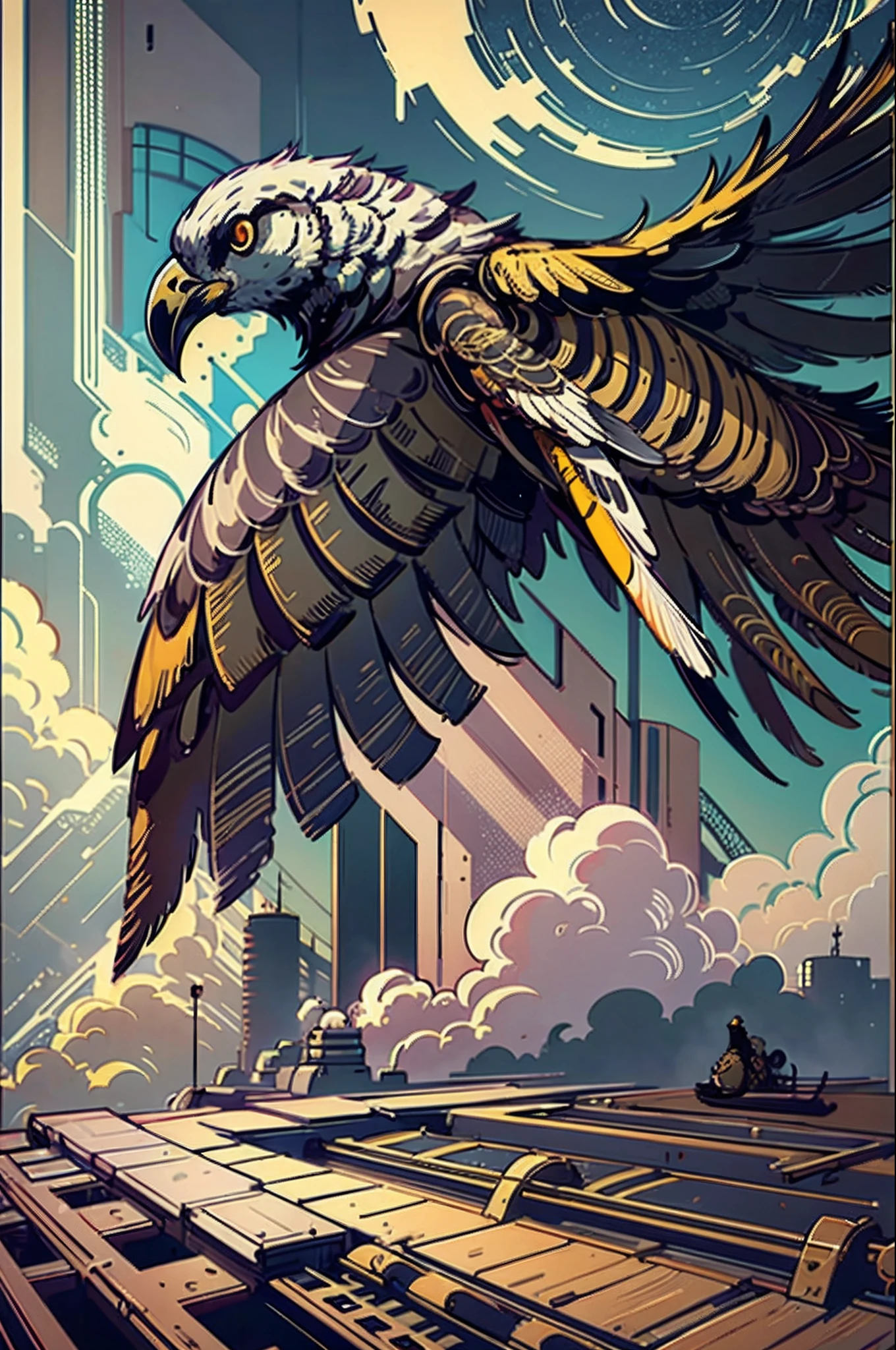 águila, steam punk, black, massive --auto --s2