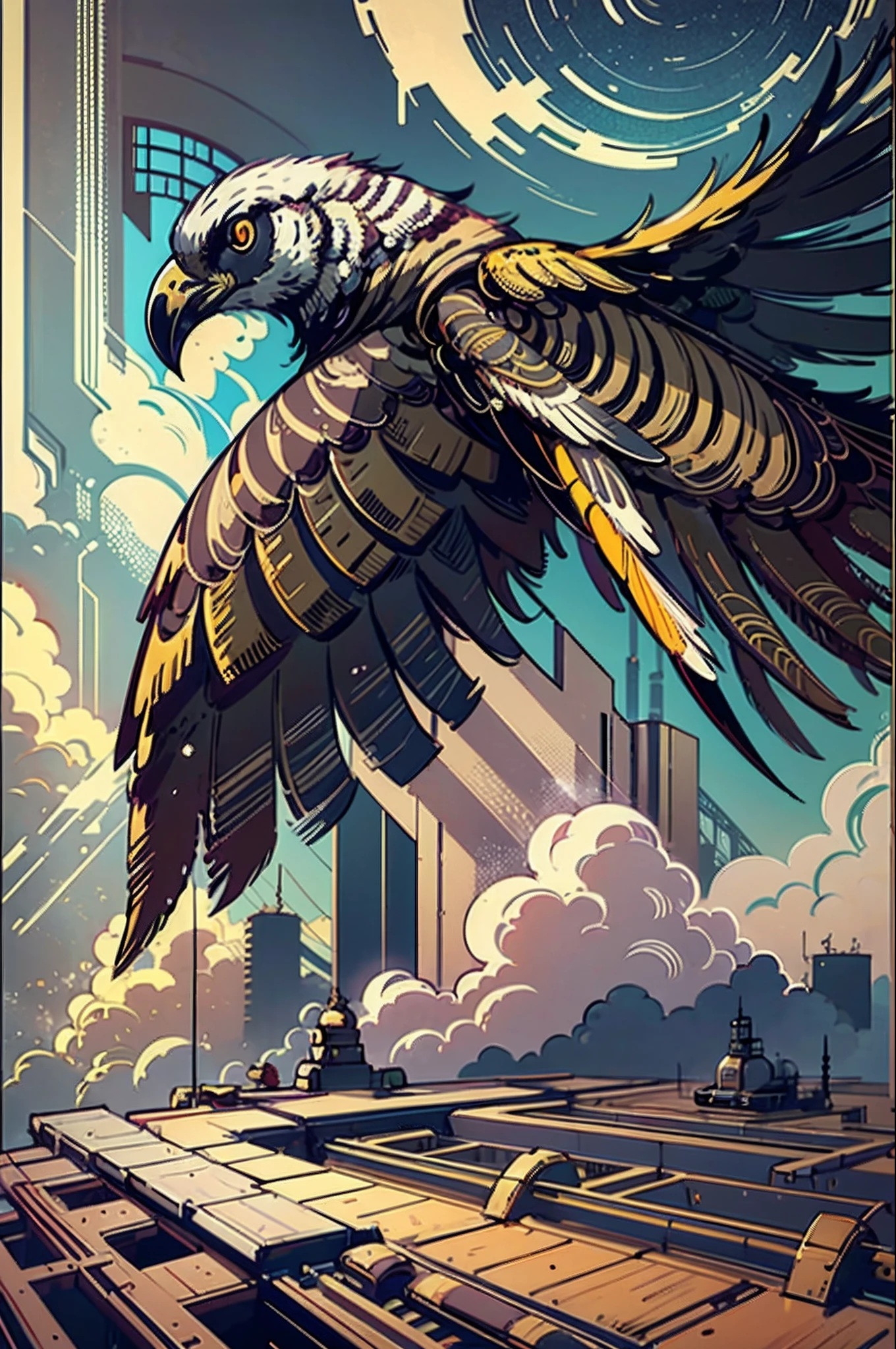 águila, steam punk, black, massive --auto --s2
