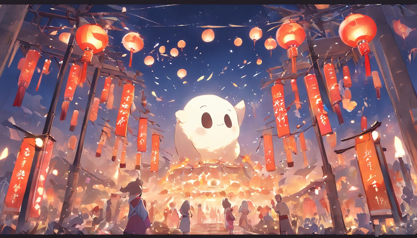 Mid-Autumn Festival、Moon、themoon、Star of the Sun、Mooncake stalls、Concert、band、fire works、UAVs、environment friendly、tradit、celebrating、enviroment、Plaza、The bear goes to the moon、forest、Critters、Bamboo lanterns、the night、celebrating、Artistically、device、decor、castoff、save、resource，high definition resolution