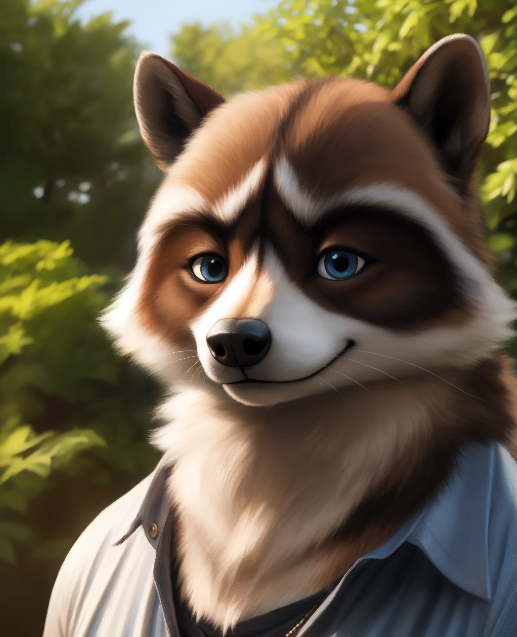 realistic fur, real, detailed, (detailed fur, fur, furry body:1.2), furry, anthro, best quality, professional photo, photorealism, high quality, volumetric, ray tracing, HDR, 4K, 8k, absurd res, realistic, max shading, ((masterpiece)), (by ratte and nuzzo and kenket:0.7), ((RJ)), raccoon, Looking at viewer, raccoon tail, uploaded to e621