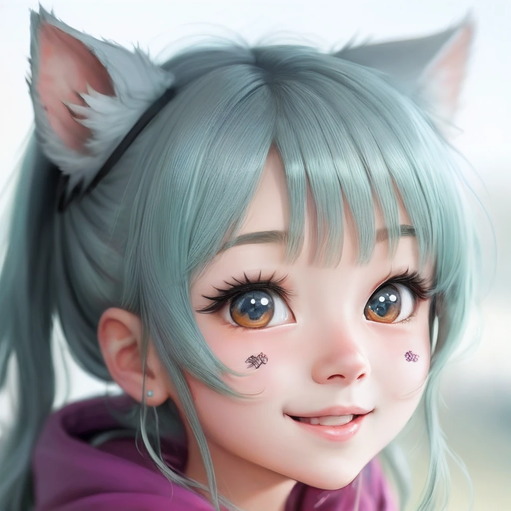 Cute anime face photo
