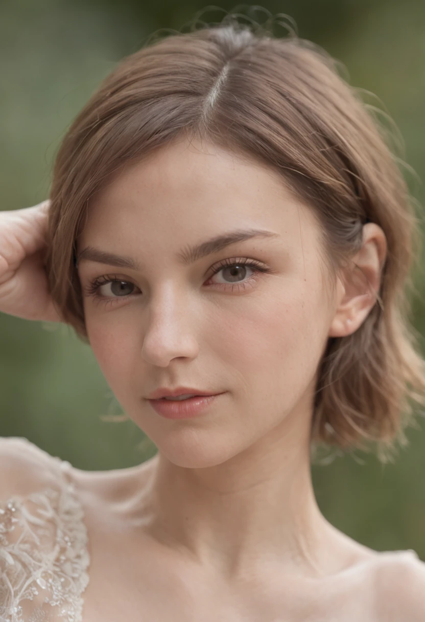 Atmosphere similar to Cameron Diaz、American landscape、Perfect style、20yr old、femele、college aged、Nude appearance、Lying face down with your butt sticking out、see -through、Love juice、Sheer nipples、Transparent Vagina、drooing eyes、Short hairstyle、Little fat girl、sulky face