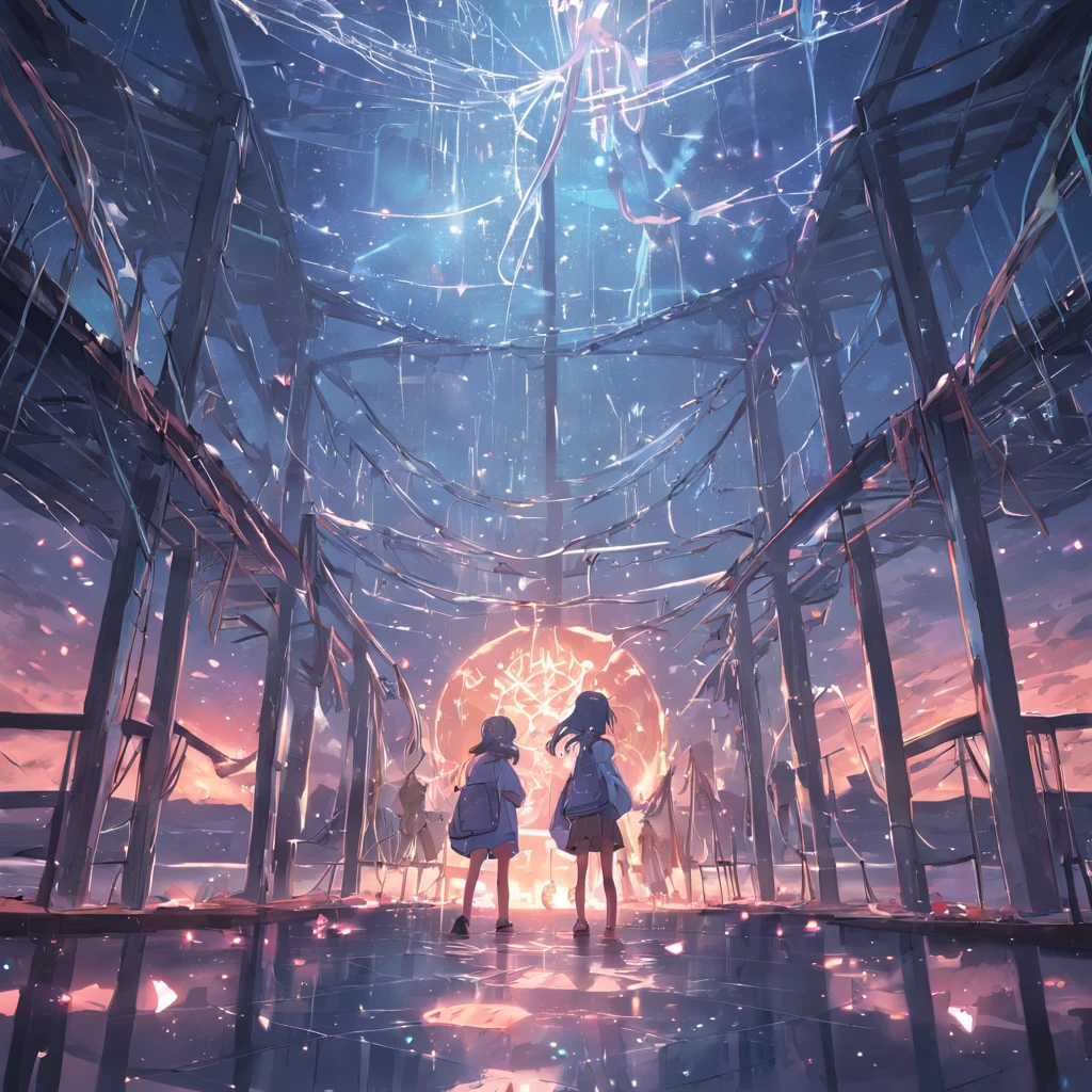 (blue colors, Rooftop, barbed wire, kotori,bookbag,beachside),( reasonable design, Clear lines, High sharpness,Best quality, Very detailed, Masterpiece, movie light effect, 4K )