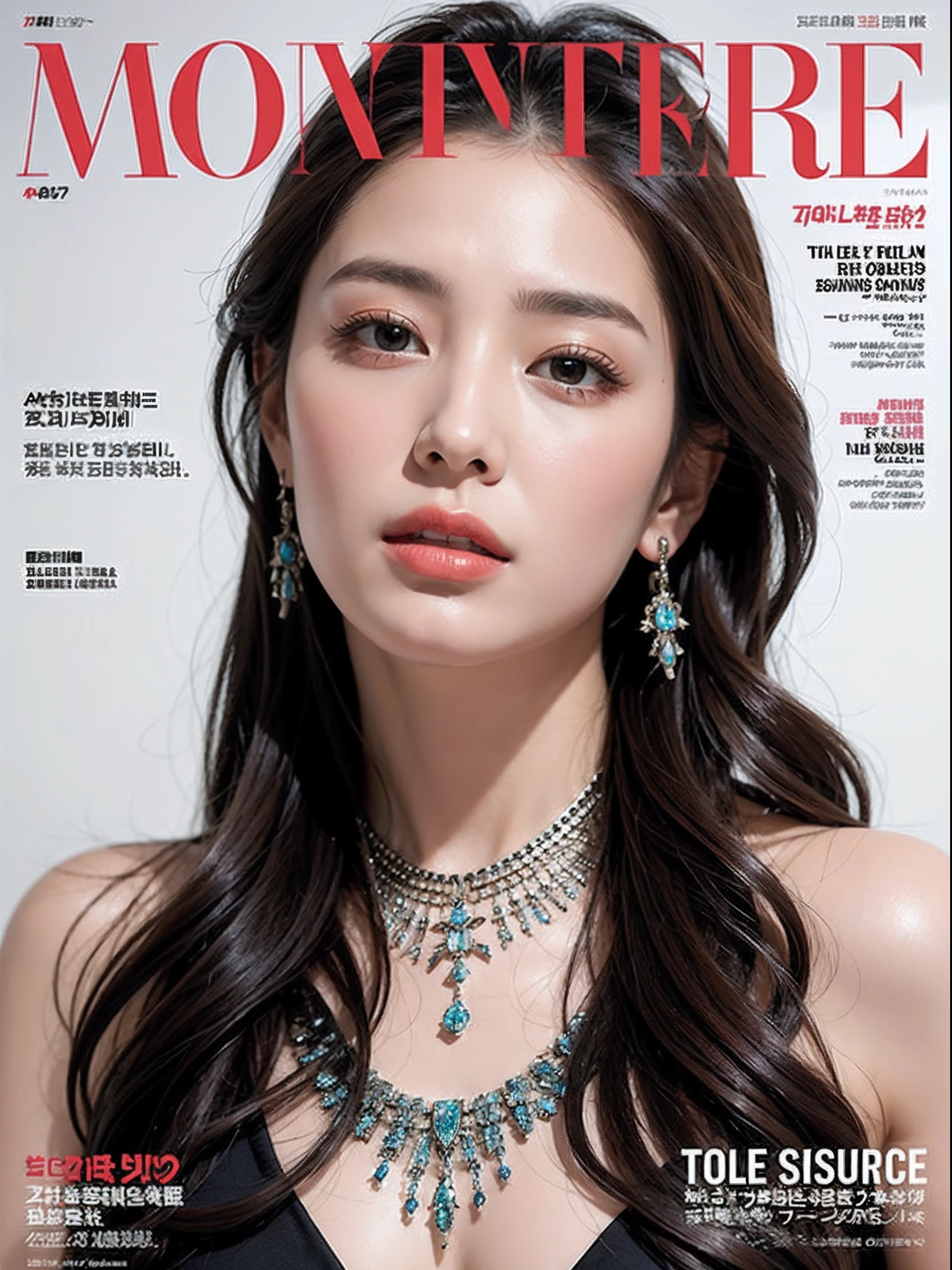 MagazineCover,Beautiful woman and jewelry,Fashion pioneer,Top