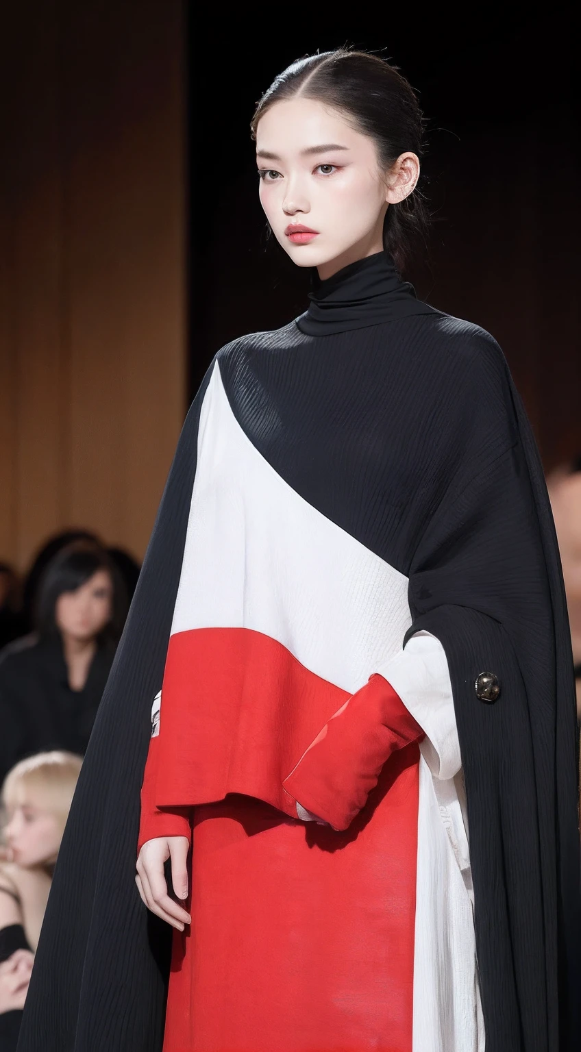 Unobtrusive makeup, Avant-garde hair, Yohji Yamamoto's Mode Clothes