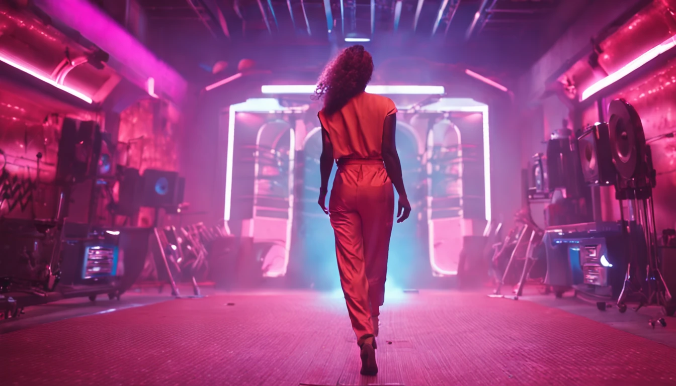 work art for trap music with cinematic woman