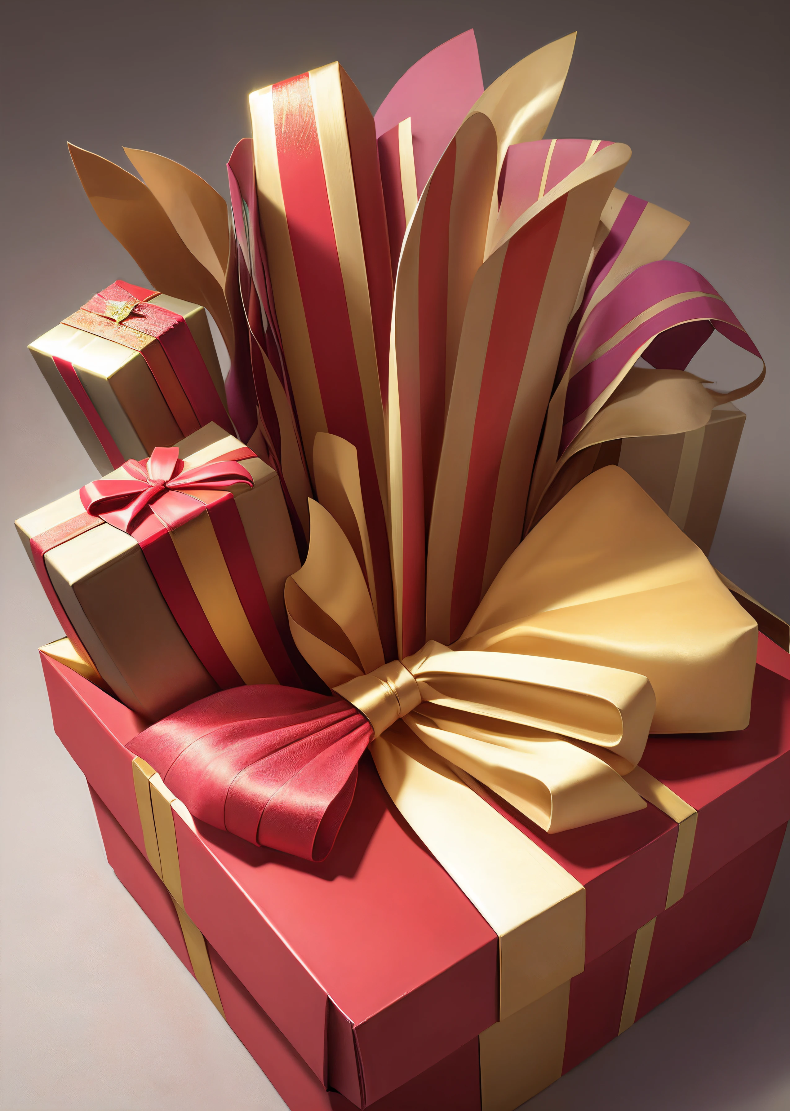 gift box with smooth background