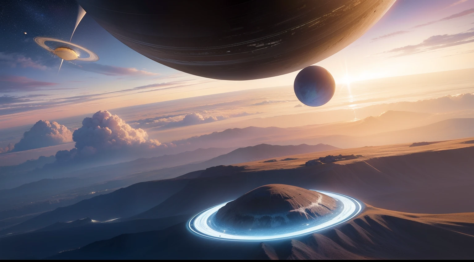 Crie uma imagem realista, From habitable exoplanets to humans