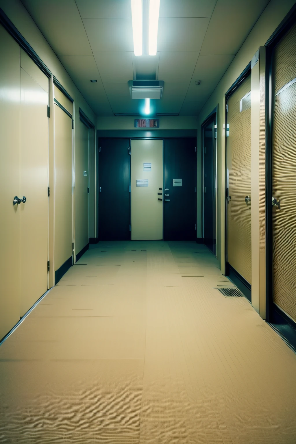 Rancid damp carpets,Maddeningly monotonous yellow,The never-ending hum of fluorescent lights operating at full capacity,There are also about 600 million square miles of randomly divided empty rooms that are deeply trapped。