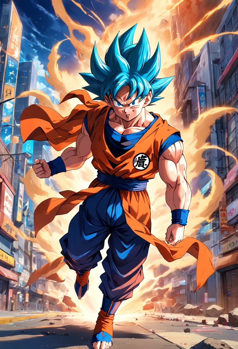 goku com a roupa do superman