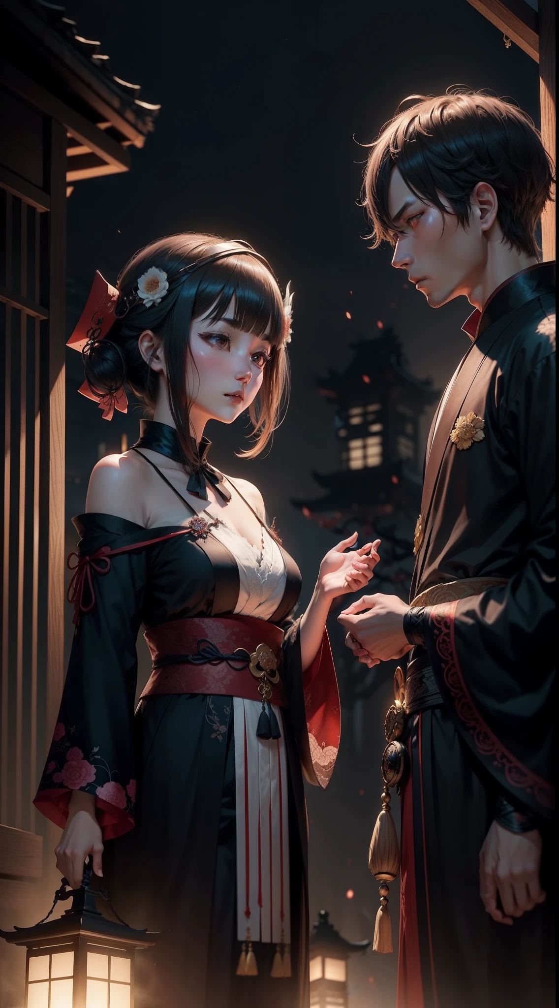 An encounter with the Ayakashi in the dead of night evokes intrigue, stirring your curiosity. Your desire to unravel the circumstances of this midnight meeting will prompt you to take action and seek answers.