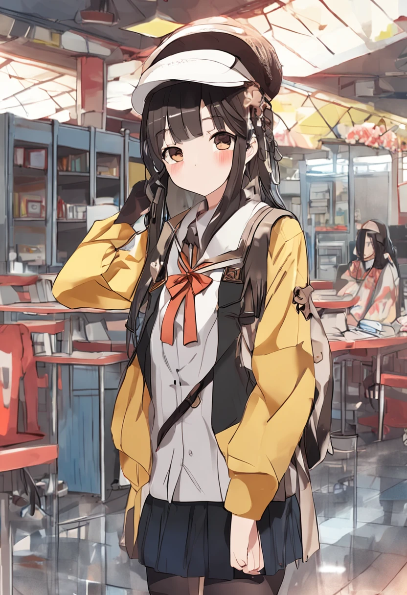 Pure and beautiful junior high school girl， are worn