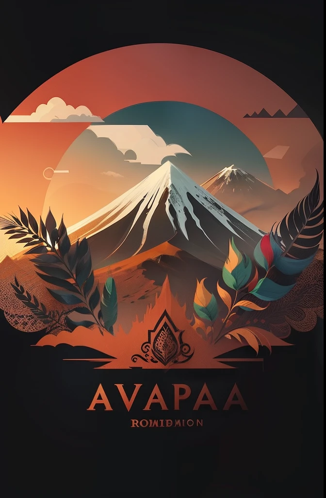 Design a stunning logo for East Java, Incorporating iconic elements of Mount Bromo, Flag of East Java, and representatives of local heroes. Infused with exquisite Majapahit era ornaments,Add a touch of antiquity.Colorful logo, Minimalist logo illustration of vector art in East Java, magic, Sharp design, smooth, Monochrome colorful, T-shirt design, Design should be vector art, .Use Adobe Illustrator to create clear lines、Simple and attractive logo. Keep the design capturing its uniqueness and charm. The logo should evoke a sense of sophistication and serenity. Emphasis on low-poly style,Add a touch of uniqueness to your beard. The overall aesthetic should be sleek and stylish, Make it suitable for branding and logo purposes, White bracken