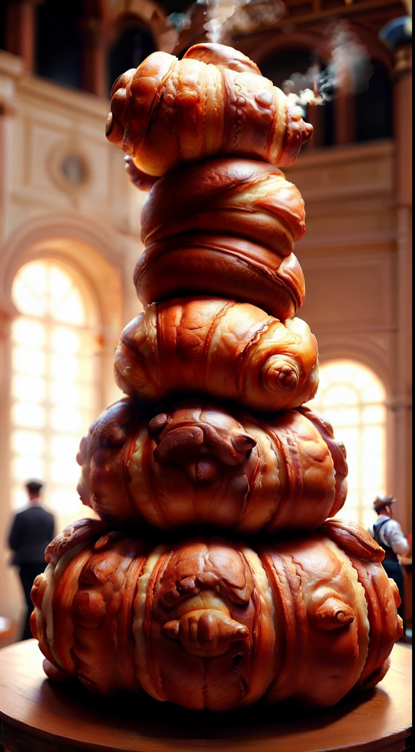 Croissant style、A museum depicting the history of steam power and its modern mechanical reinterpretation