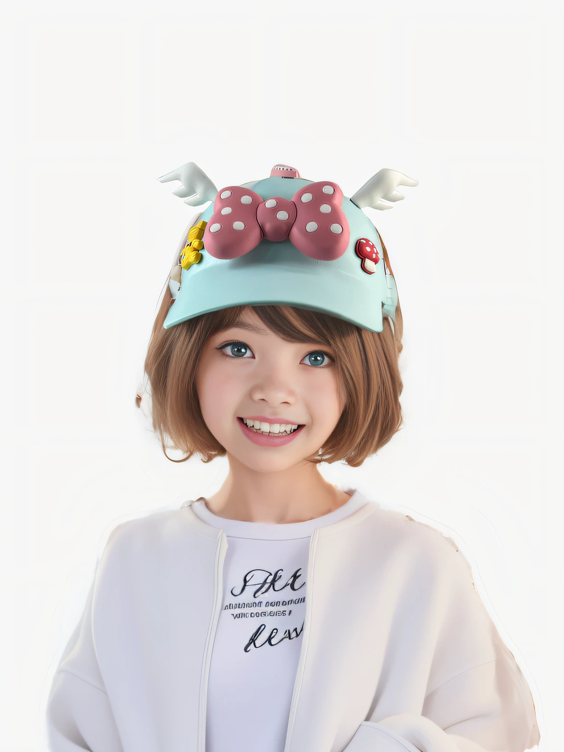 Sweet style coat,Sweatshirt,White high quality clothes,